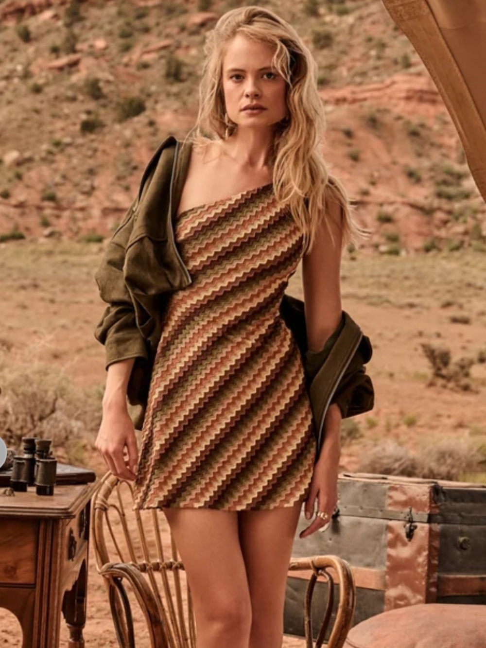 Altar’d State One-Shoulder Mini Dress